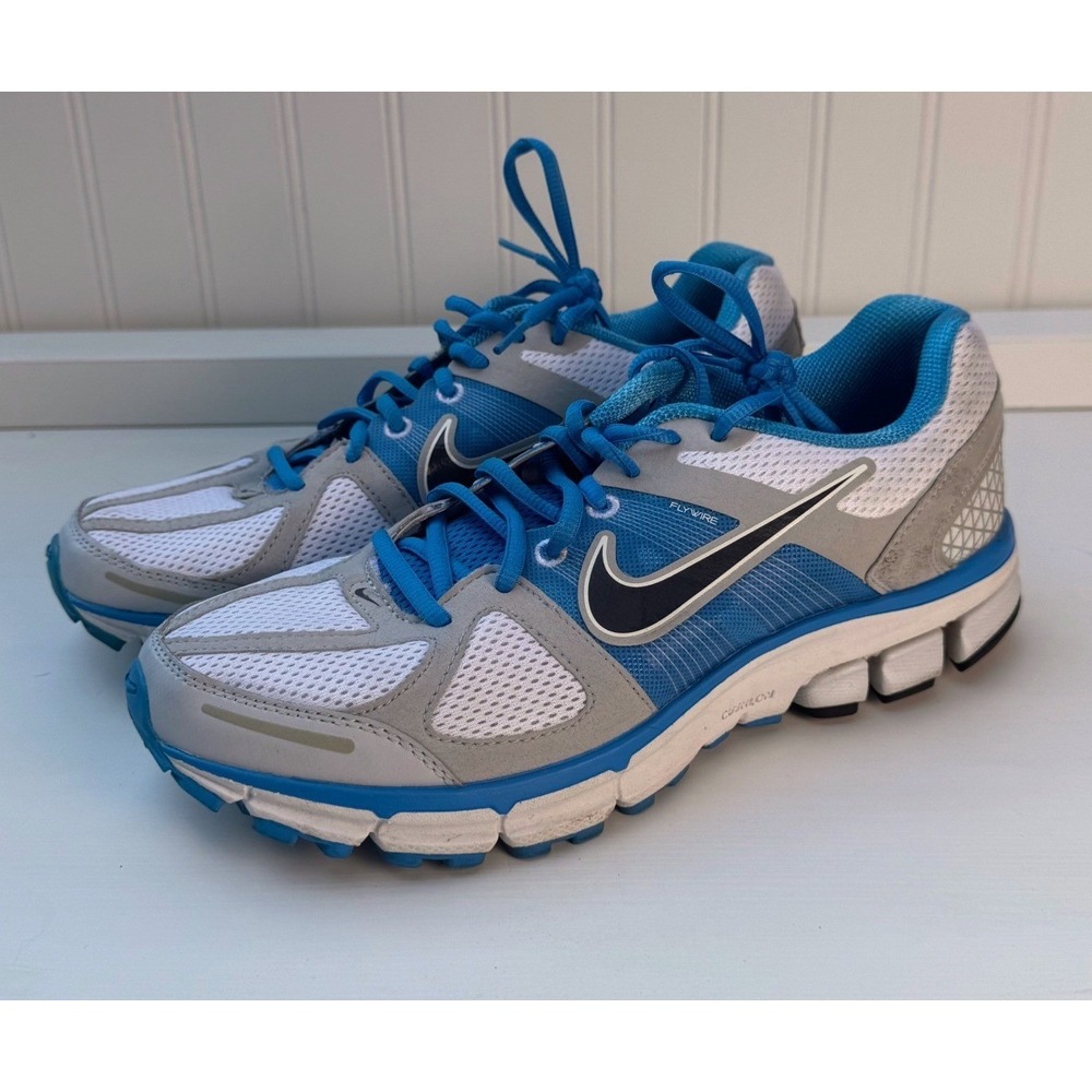 Nike Zoom Pegasus 28 Blue White Grey Running Shoes 443802-104 Womens 10